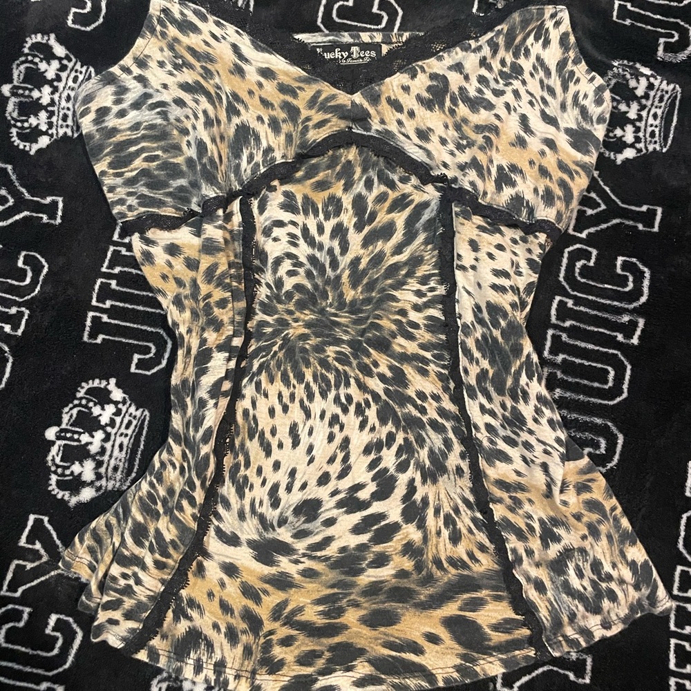 Leopard print tank top